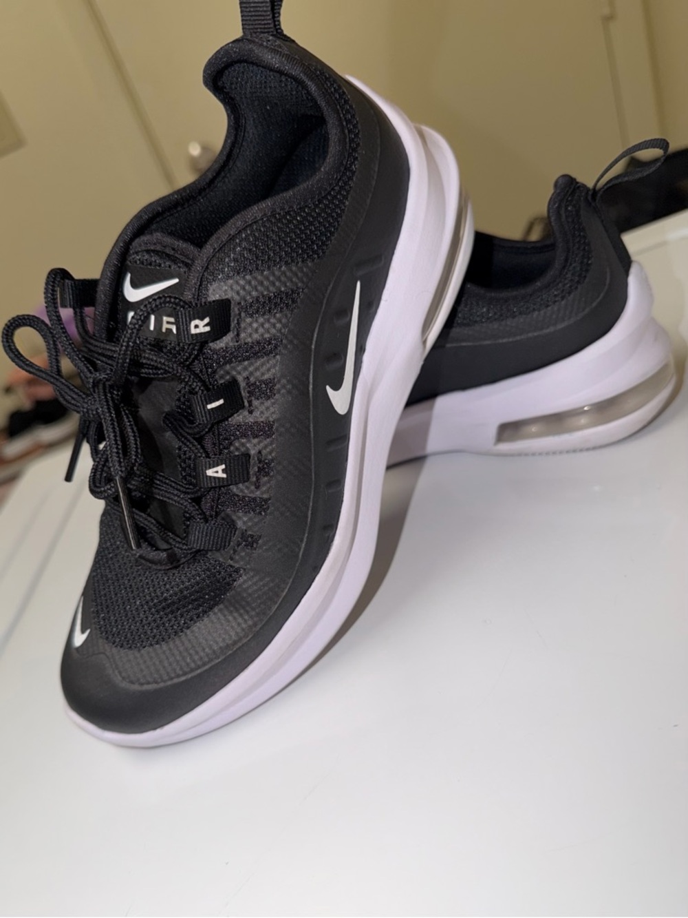 Nike Air Max Black & White Athletic Sneakers